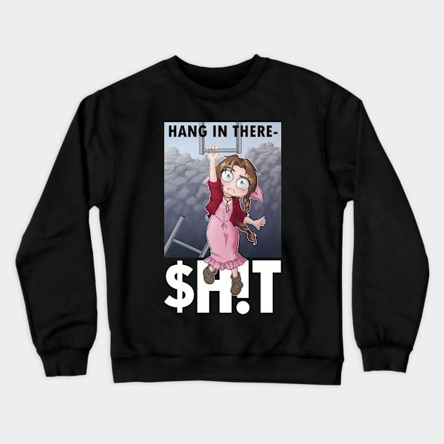 Hang In There Aerith Crewneck Sweatshirt by KatHaynes